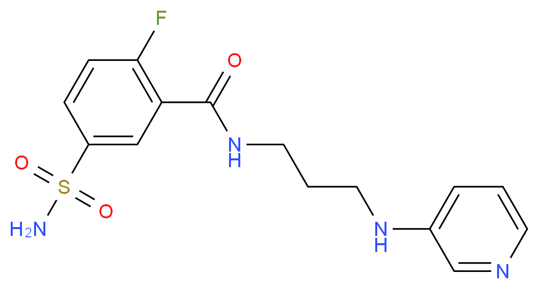 5-(aminosulfonyl)-2-fluoro-N-[3-(3-pyridinylamino)propyl]benzamide_Molecular_structure_CAS_)