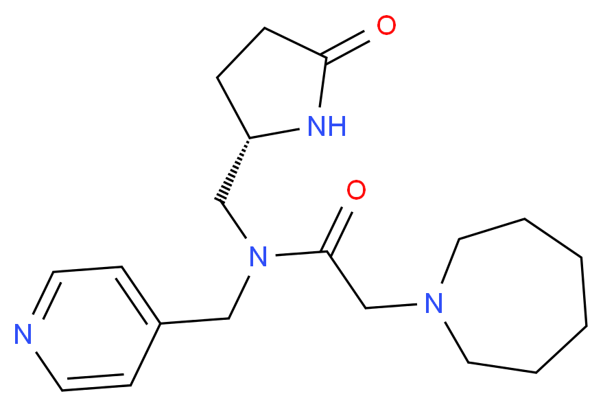 2-azepan-1-yl-N-{[(2S)-5-oxopyrrolidin-2-yl]methyl}-N-(pyridin-4-ylmethyl)acetamide_Molecular_structure_CAS_)