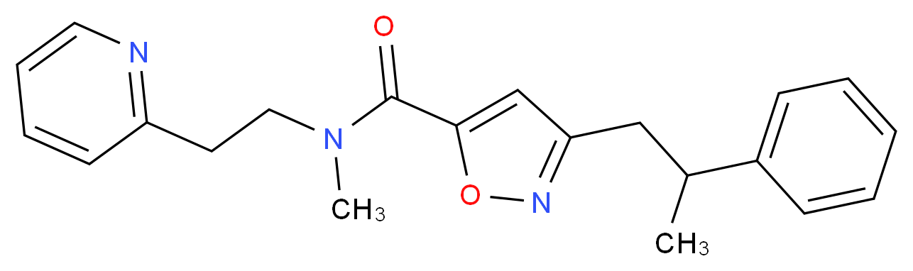 N-methyl-3-(2-phenylpropyl)-N-[2-(2-pyridinyl)ethyl]-5-isoxazolecarboxamide_Molecular_structure_CAS_)