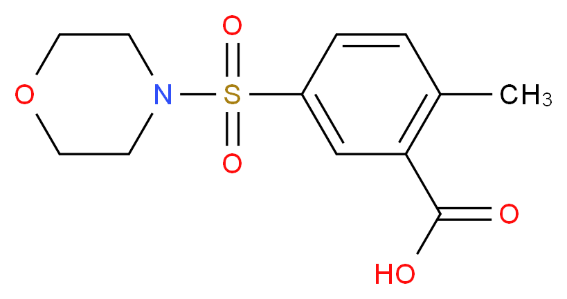 2-Methyl-5-(morpholine-4-sulfonyl)-benzoic acid_Molecular_structure_CAS_)
