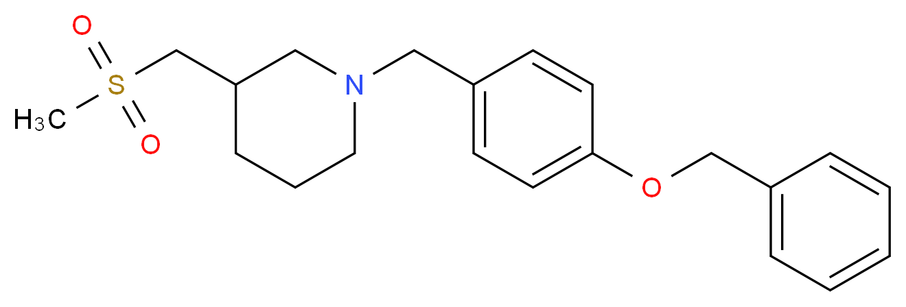 1-[4-(benzyloxy)benzyl]-3-[(methylsulfonyl)methyl]piperidine_Molecular_structure_CAS_)