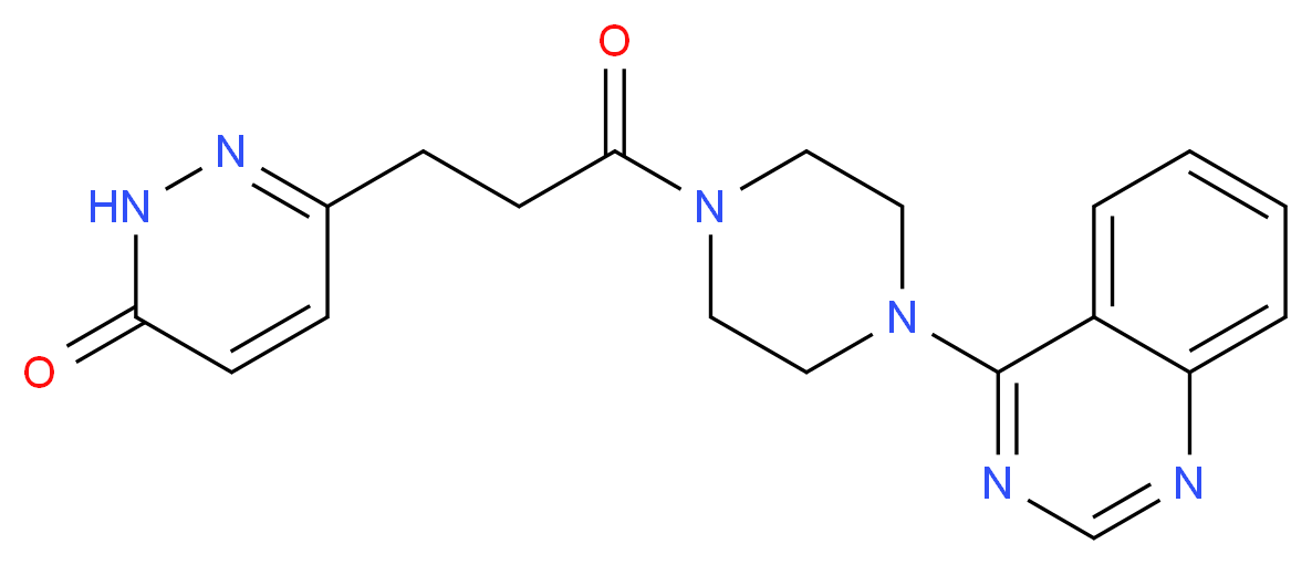 6-{3-oxo-3-[4-(4-quinazolinyl)-1-piperazinyl]propyl}-3(2H)-pyridazinone_Molecular_structure_CAS_)