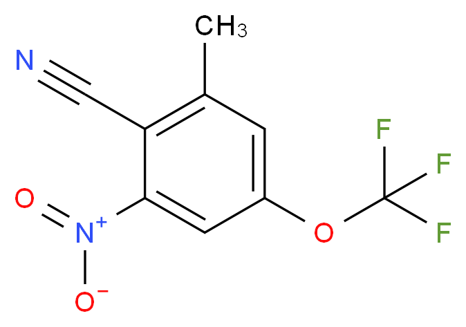 2-Methyl-6-nitro-4-(trifluoromethoxy)benzonitrile_Molecular_structure_CAS_)