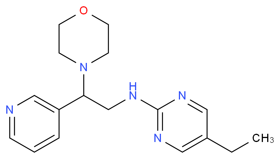 5-ethyl-N-(2-morpholin-4-yl-2-pyridin-3-ylethyl)pyrimidin-2-amine_Molecular_structure_CAS_)