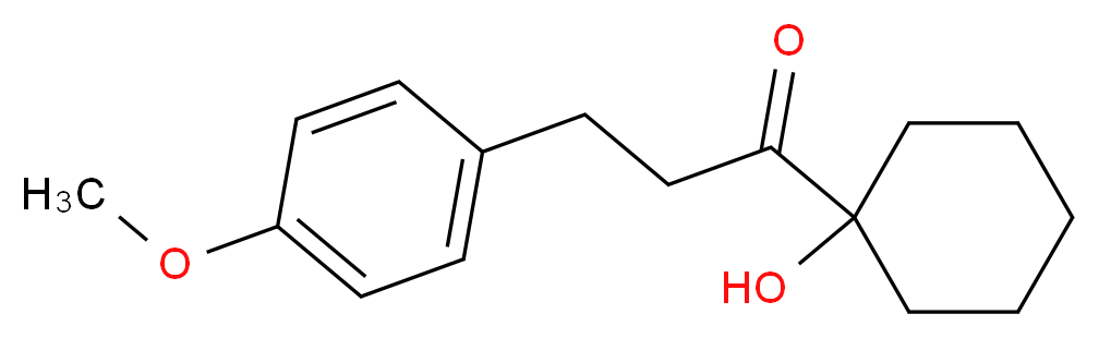 1-(1-hydroxycyclohexyl)-3-(4-methoxyphenyl)propan-1-one_Molecular_structure_CAS_312318-69-7)