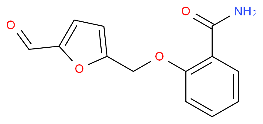 2-[(5-formylfuran-2-yl)methoxy]benzamide_Molecular_structure_CAS_)
