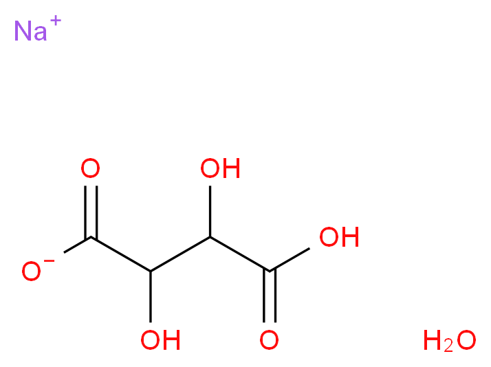 Sodium bitartrate monohydrate_Molecular_structure_CAS_6131-98-2)