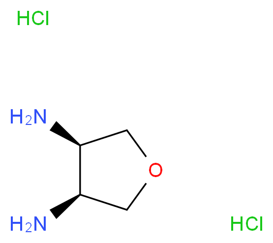 (3R,4S)-Tetrahydrofuran-3,4-diamine dihydrochloride_Molecular_structure_CAS_1033712-94-5)