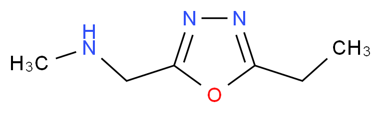 N-[(5-Ethyl-1,3,4-oxadiazol-2-yl)methyl]-N-methylamine_Molecular_structure_CAS_)