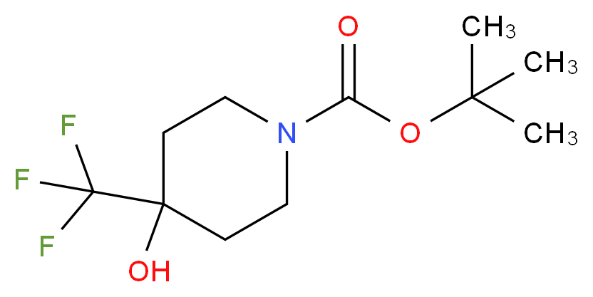 tert-butyl 4-hydroxy-4-(trifluoromethyl)piperidine-1-carboxylate_Molecular_structure_CAS_)