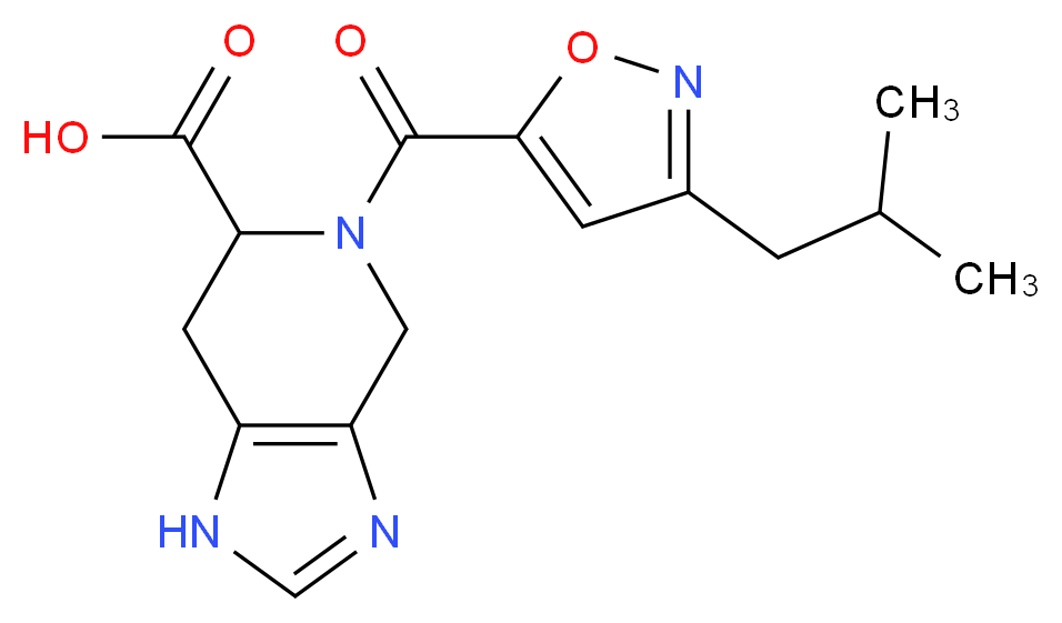 5-[(3-isobutyl-5-isoxazolyl)carbonyl]-4,5,6,7-tetrahydro-1H-imidazo[4,5-c]pyridine-6-carboxylic acid_Molecular_structure_CAS_)