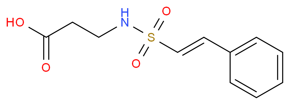 3-(2-Phenyl-ethenesulfonylamino)-propionic acid_Molecular_structure_CAS_)