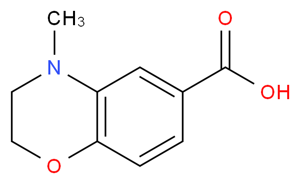 4-Methyl-3,4-dihydro-2H-1,4-benzoxazine-6-carboxylic acid_Molecular_structure_CAS_)