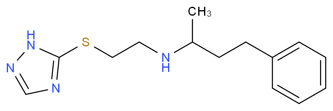 (1-methyl-3-phenylpropyl)[2-(1H-1,2,4-triazol-5-ylthio)ethyl]amine_Molecular_structure_CAS_)