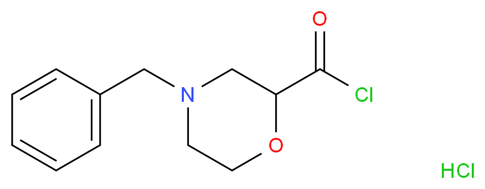 4-benzyl-2-morpholinecarbonyl chloride hydrochloride_Molecular_structure_CAS_135072-14-9)