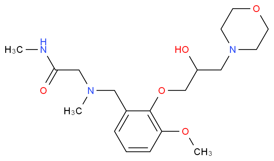 N~2~-[2-(2-hydroxy-3-morpholin-4-ylpropoxy)-3-methoxybenzyl]-N~1~,N~2~-dimethylglycinamide_Molecular_structure_CAS_)