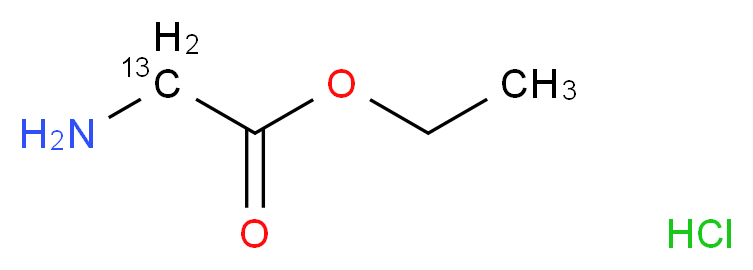 Glycine-2-13C Ethyl Ester Hydrochloride_Molecular_structure_CAS_58420-91-0)