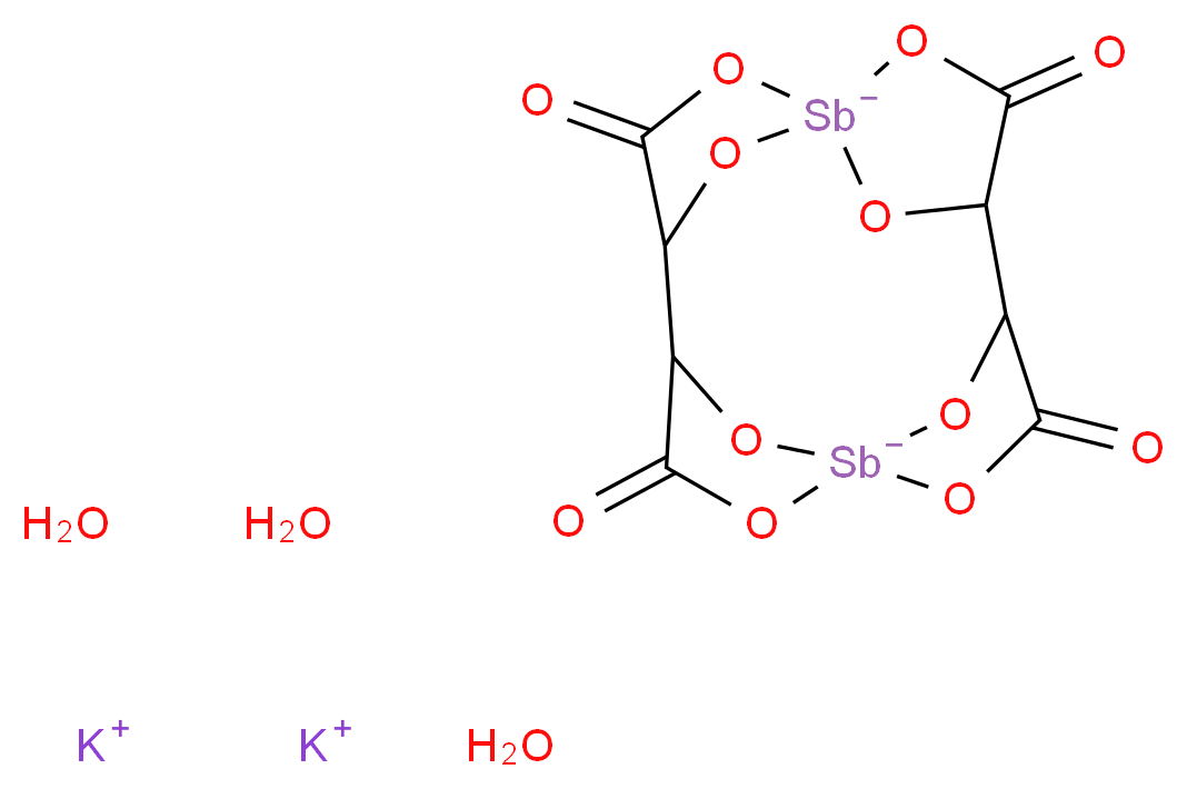 Potassium antimonyl tartrate trihydrate_Molecular_structure_CAS_28300-74-5)