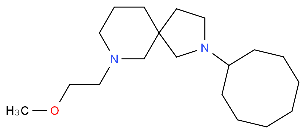 2-cyclooctyl-7-(2-methoxyethyl)-2,7-diazaspiro[4.5]decane_Molecular_structure_CAS_)