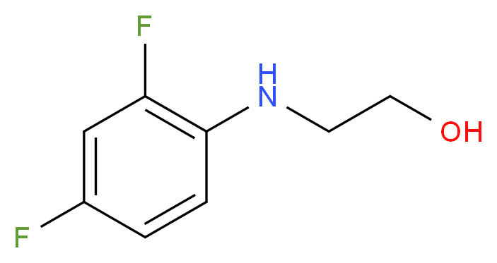 2-[(2,4-difluorophenyl)amino]ethan-1-ol_Molecular_structure_CAS_)