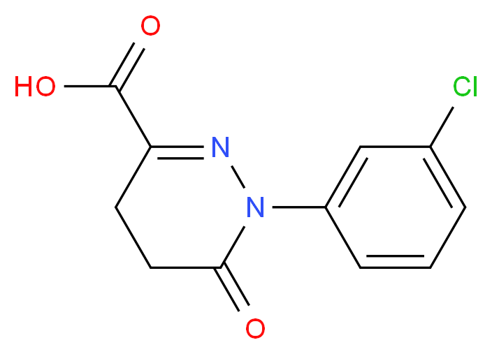 1-(3-chlorophenyl)-6-oxo-1,4,5,6-tetrahydropyridazine-3-carboxylic acid_Molecular_structure_CAS_)