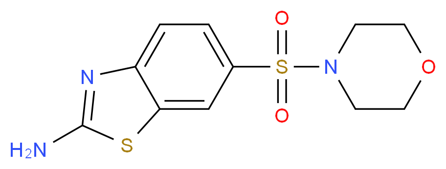 6-(Morpholin-4-ylsulfonyl)-1,3-benzothiazol-2-amine_Molecular_structure_CAS_)