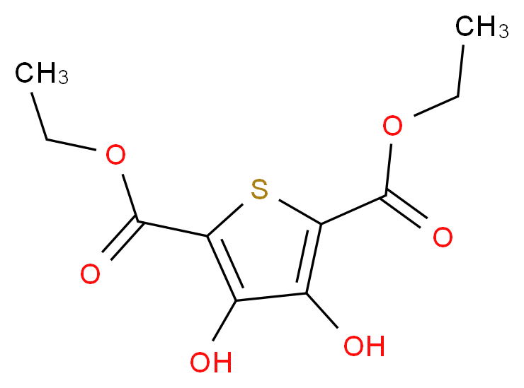 3,4-Dihydroxythiophene-2,5-dicarboxylic acid diethyl ester_Molecular_structure_CAS_1822-66-8)