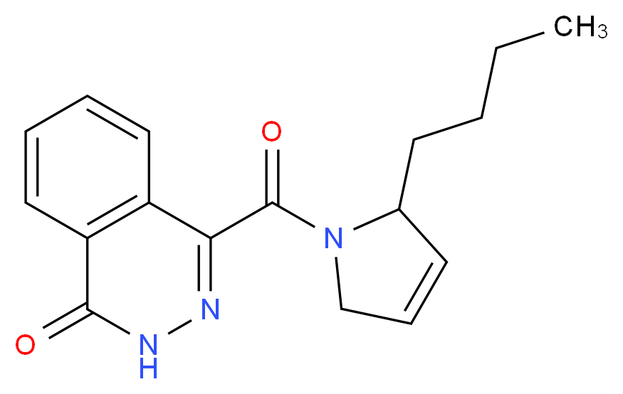 4-[(2-butyl-2,5-dihydro-1H-pyrrol-1-yl)carbonyl]phthalazin-1(2H)-one_Molecular_structure_CAS_)