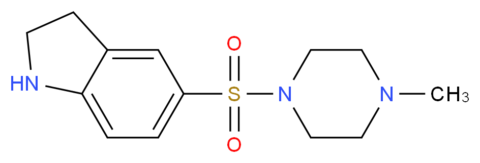 5-[(4-Methylpiperazin-1-yl)sulfonyl]indoline_Molecular_structure_CAS_)