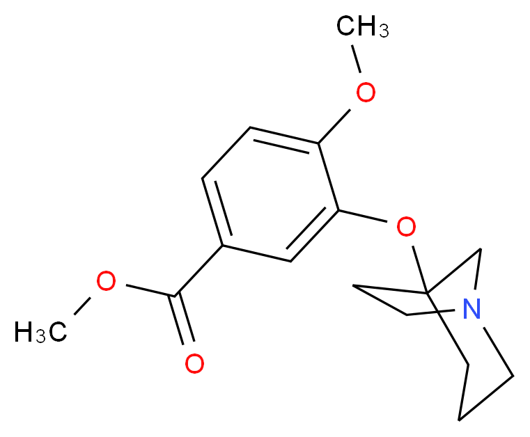 methyl 3-(1-azabicyclo[3.2.1]oct-5-yloxy)-4-methoxybenzoate_Molecular_structure_CAS_)