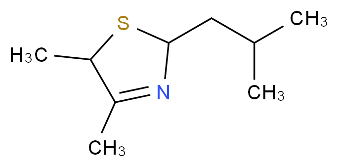 2-Isobutyl-4,5-dimethyl-3-thiazoline_Molecular_structure_CAS_65894-83-9)