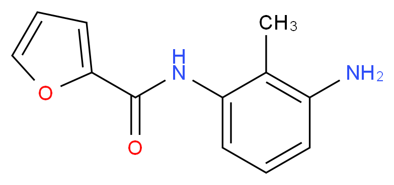 N-(3-Amino-2-methylphenyl)-2-furamide_Molecular_structure_CAS_)