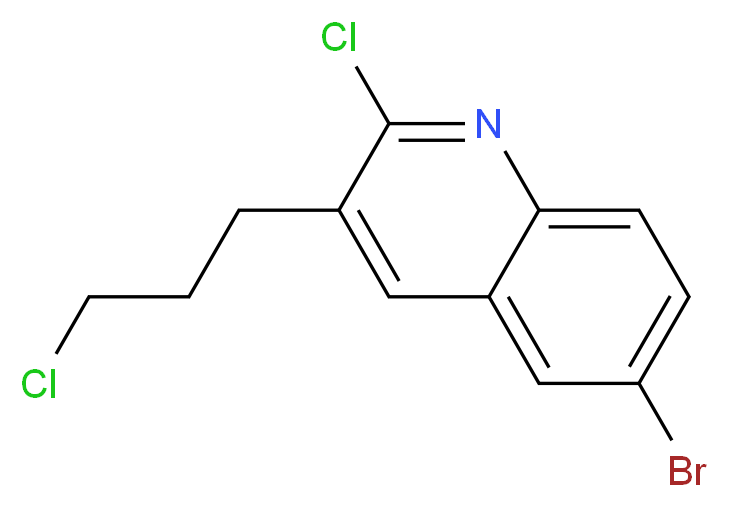 6-BROMO-2-CHLORO-3-(3-CHLOROPROPYL)QUINOLINE_Molecular_structure_CAS_612494-85-6)