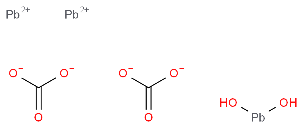 Lead(II) carbonate basic_Molecular_structure_CAS_1319-46-6)