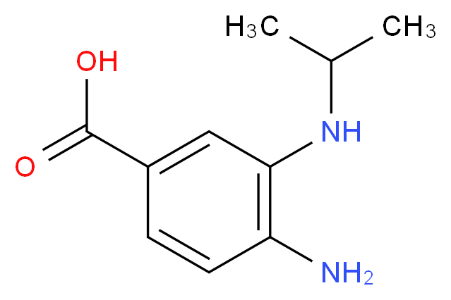4-AMINO-3-(ISOPROPYLAMINO)BENZOIC ACID_Molecular_structure_CAS_467235-04-7)