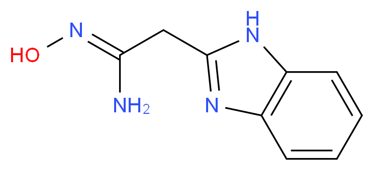 (Z)-2-(1H-benzo[d]imidazol-2-yl)-N'-hydroxyacetimidamide_Molecular_structure_CAS_)