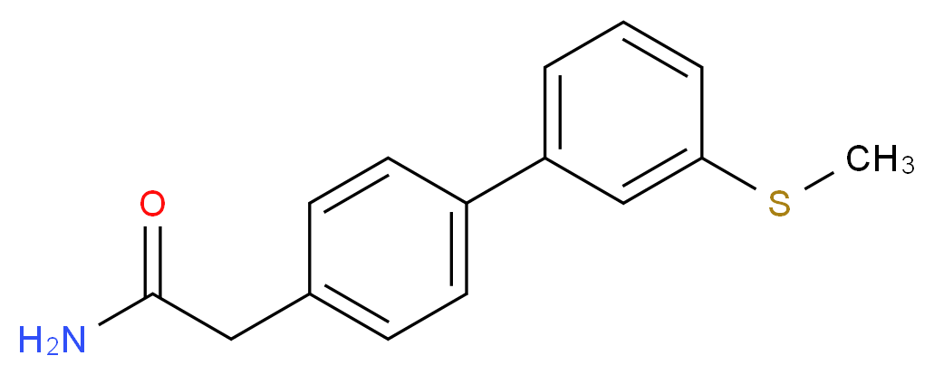 2-[3'-(methylthio)biphenyl-4-yl]acetamide_Molecular_structure_CAS_)
