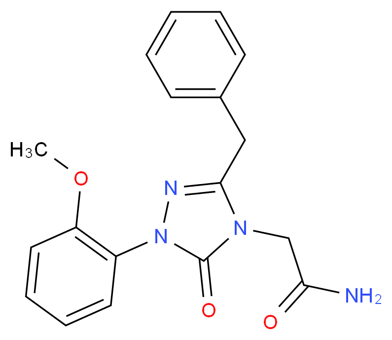 2-[3-benzyl-1-(2-methoxyphenyl)-5-oxo-1,5-dihydro-4H-1,2,4-triazol-4-yl]acetamide_Molecular_structure_CAS_)