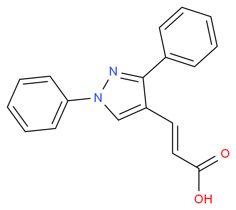 3-(1,3-Diphenyl-1H-pyrazol-4-yl)-acrylic acid_Molecular_structure_CAS_73221-47-3)