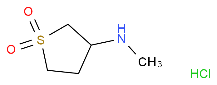 N-(1,1-dioxidotetrahydrothien-3-yl)-N-methylamine hydrochloride_Molecular_structure_CAS_53287-53-9)