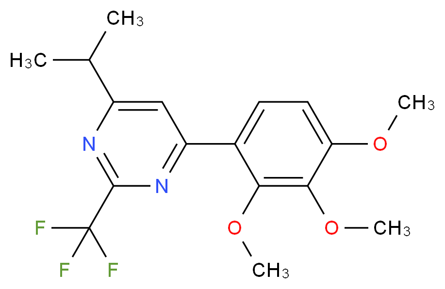 4-isopropyl-2-(trifluoromethyl)-6-(2,3,4-trimethoxyphenyl)pyrimidine_Molecular_structure_CAS_)