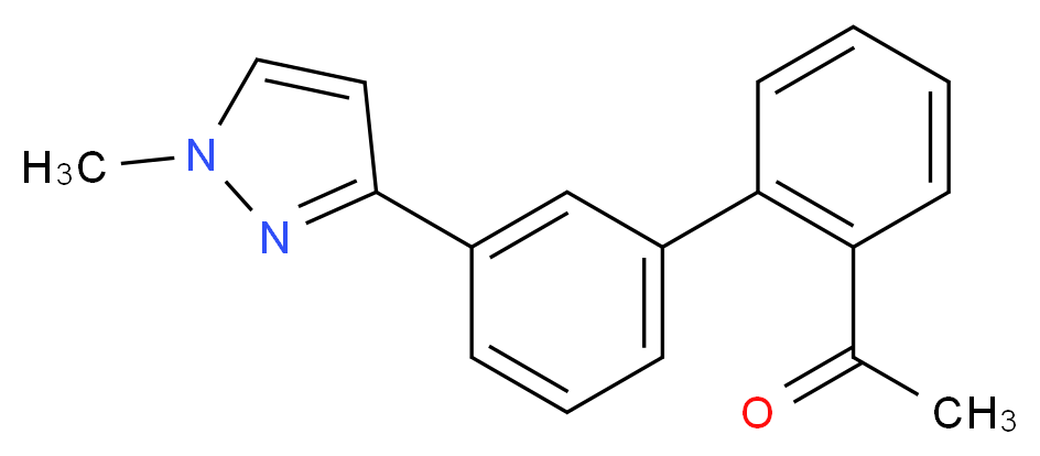 1-[3'-(1-methyl-1H-pyrazol-3-yl)-2-biphenylyl]ethanone_Molecular_structure_CAS_)