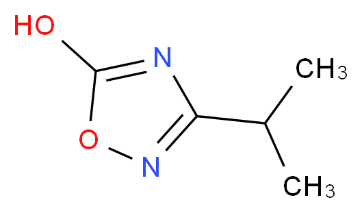 3-(propan-2-yl)-1,2,4-oxadiazol-5-ol_Molecular_structure_CAS_)