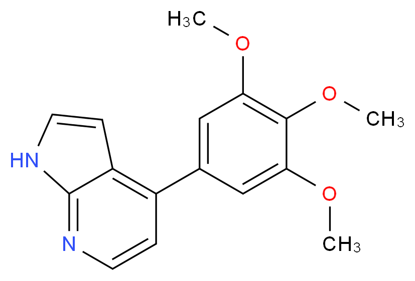 4-(3,4,5-trimethoxyphenyl)-1H-pyrrolo[2,3-b]pyridine_Molecular_structure_CAS_)