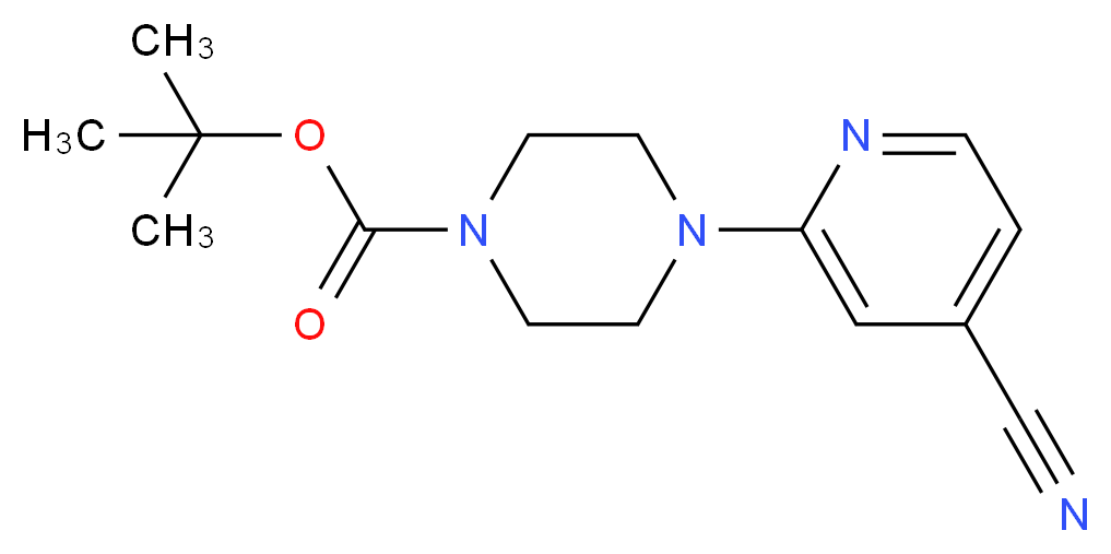 tert-butyl 4-(4-cyanopyrid-2-yl)piperazine-1-carboxylate_Molecular_structure_CAS_884507-31-7)