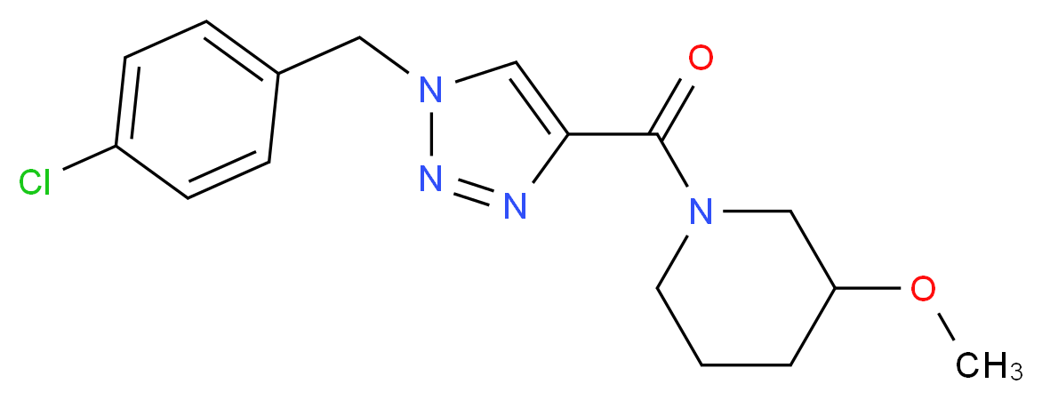 1-{[1-(4-chlorobenzyl)-1H-1,2,3-triazol-4-yl]carbonyl}-3-methoxypiperidine_Molecular_structure_CAS_)