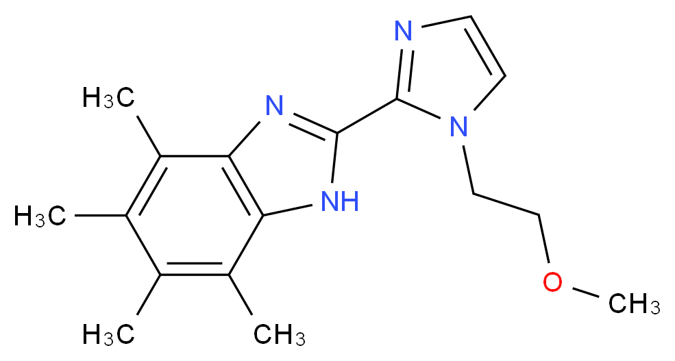 2-[1-(2-methoxyethyl)-1H-imidazol-2-yl]-4,5,6,7-tetramethyl-1H-benzimidazole_Molecular_structure_CAS_)