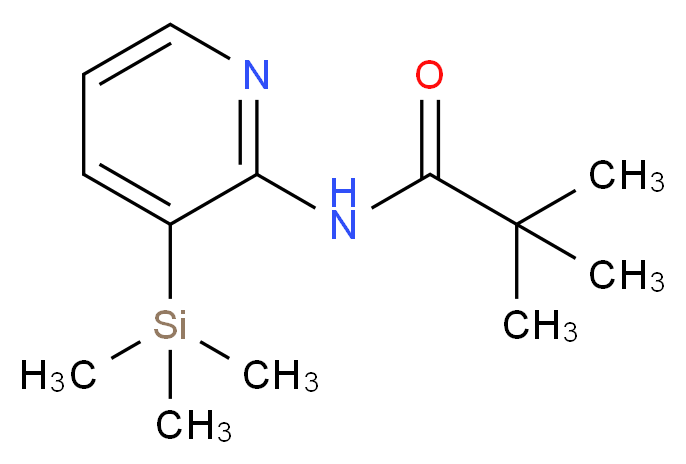 2,2-Dimethyl-N-(3-trimethylsilanyl-pyridin-2-yl)-propionamide_Molecular_structure_CAS_86847-63-4)