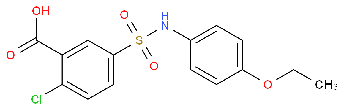 2-Chloro-5-(4-ethoxy-phenylsulfamoyl)-benzoic acid_Molecular_structure_CAS_)