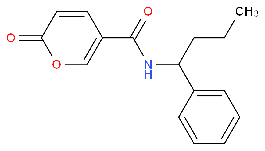 2-oxo-N-(1-phenylbutyl)-2H-pyran-5-carboxamide_Molecular_structure_CAS_)